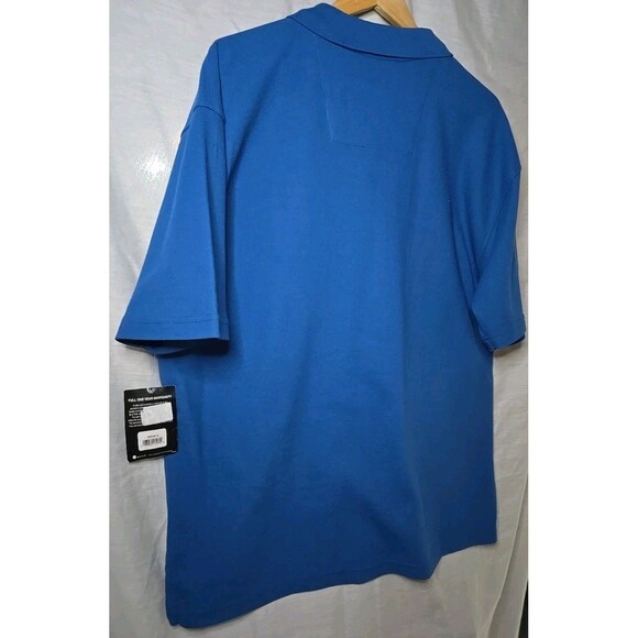 NWT Wrangler George Strait Polo Shirt Performance Fabric, Sz XL, Blue MGSK34B - Picture 6 of 10